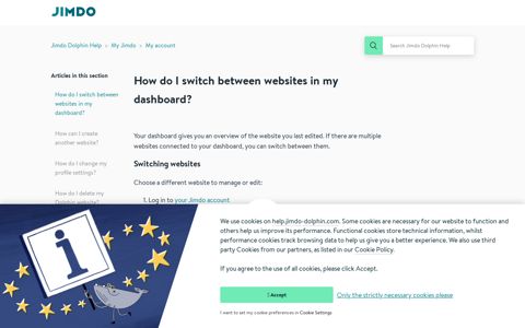 Your Dashboard: All Your Websites in One Place | Jimdo