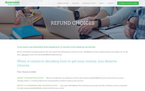 Refund Choices - BankMobile Disbursements