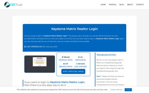 Keystone Matrix Realtor Login - Find Official Portal - CEE Trust