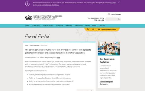 Parent Portal | BIS Chicago, South Loop | Nord Anglia