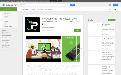IPVanish VPN: The Fastest VPN - Apps on Google Play