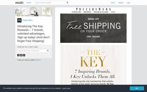 Pottery Barn: Introducing The Key Rewards – 7 brands ... - Milled