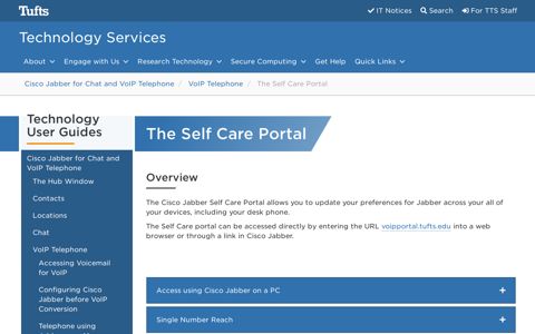 The Self Care Portal | Technology Services