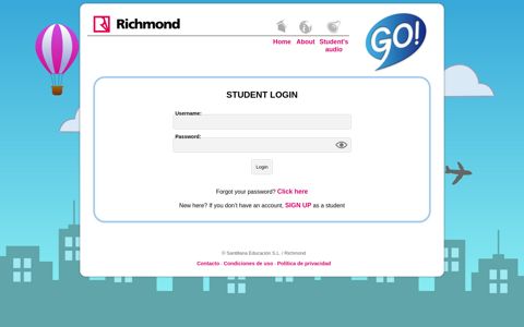 student login - GO!