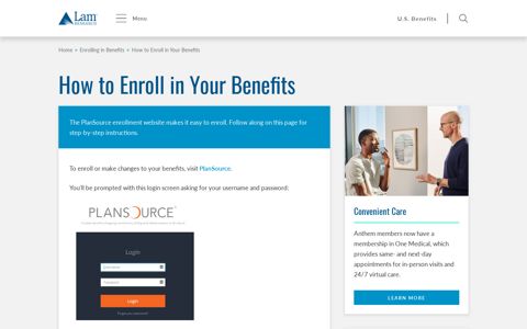 How to Enroll in Your Benefits | Lam Benefits