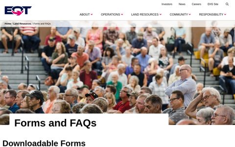 Forms and FAQs | EQT Corporation