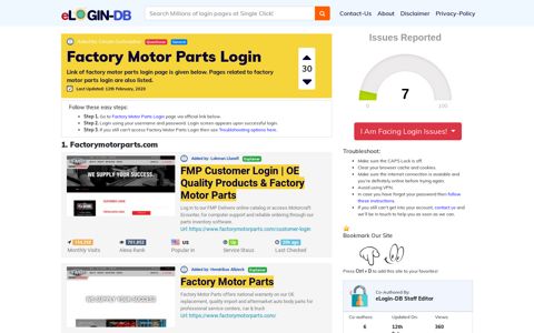 Factory Motor Parts Login - login login login login 0 Views