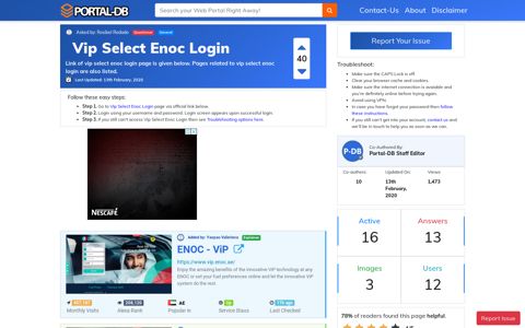 Vip Select Enoc Login