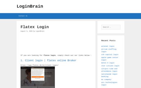Flatex - Client Login | Flatex Online Broker - LoginBrain