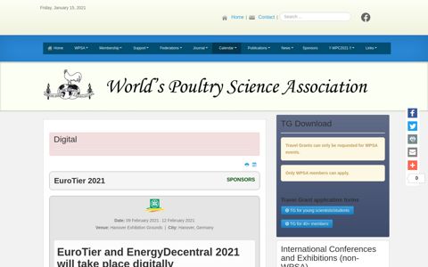 EuroTier 2021 - World Poultry Science Association