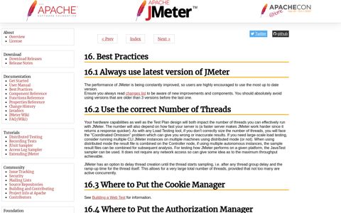 Best Practices - Apache JMeter - User's Manual
