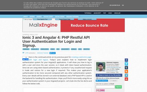 Ionic 3 and Angular 4: PHP Restful API User Authentication for ...
