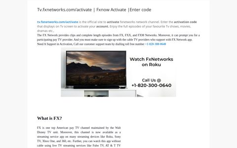 tv.fxnetworks.com/activate | FxNow Activate | Enter code