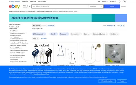 Jaybird Headphones with Surround Sound for sale | In Stock ...