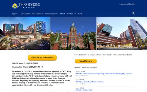 Johns Hopkins University Continuing Education