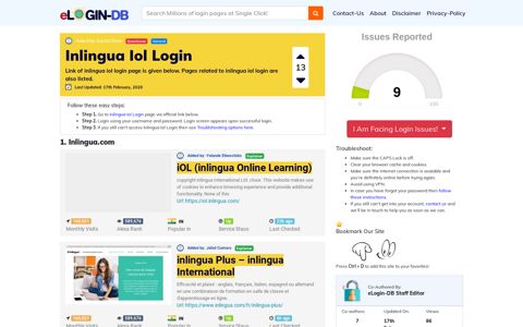 Inlingua Iol Login - A database full of login pages from all over the ...