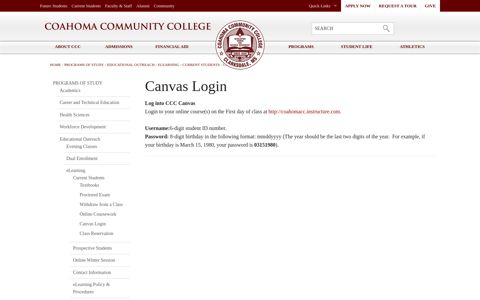 Distance Learning Canvas Login