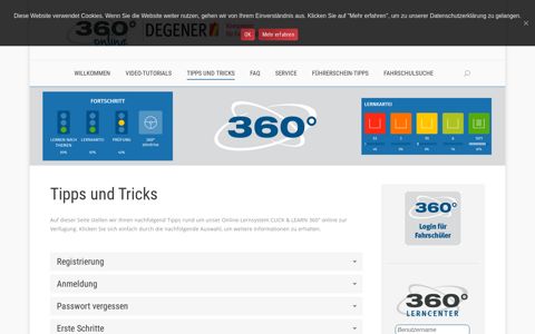 Tipps und Tricks - CLICK & LEARN 360° online
