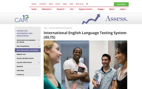 IELTS information and booking | Centre for Evaluation and ...