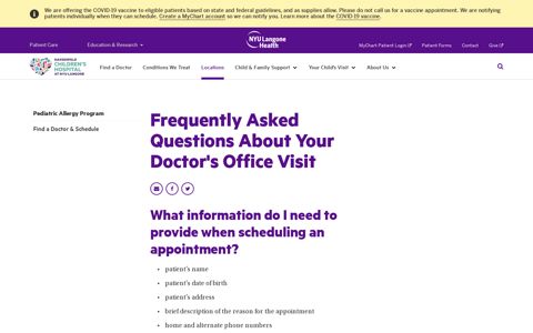Frequently Asked Questions About Your Doctor's Office Visit ...