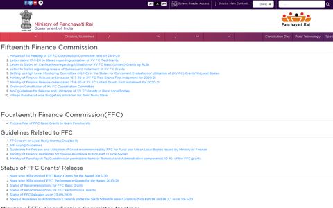 Fourteenth Finance Commission(FFC) - Ministry of Panchayati ...