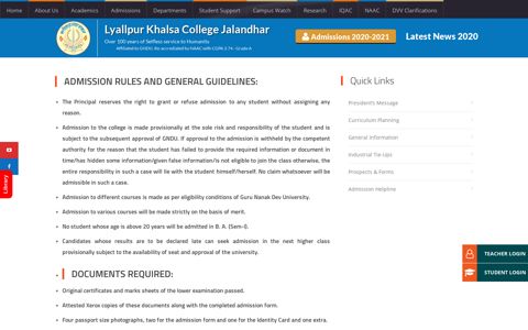 General Information – Lyallpur Khalsa College Jalandhar