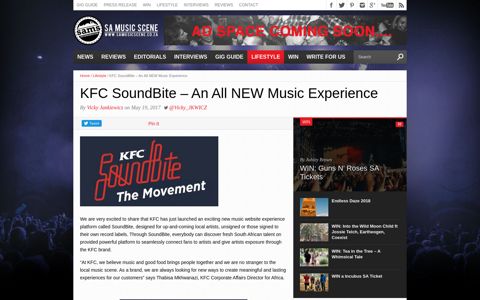 KFC SoundBite – An All NEW Music Experience - SA Music ...
