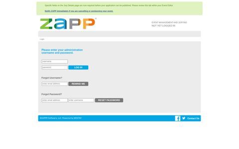 ZAPP - Login