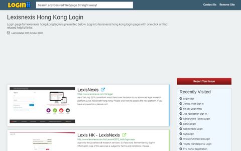 Lexisnexis Hong Kong Login - Loginii.com