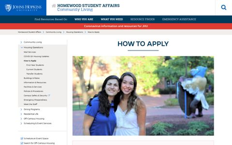 How to Apply - Homewood Student Affairs - Johns Hopkins ...