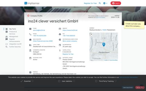 ino24 clever versichert GmbH | Implisense
