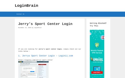 Jerrys Sport Center Login - LoginBrain