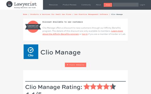 Clio Manage LPMS Pricing and Review (2020) | Lawyerist
