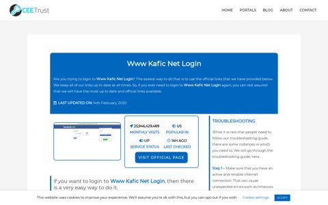 Www Kafic Net Login - Find Official Portal - CEE Trust