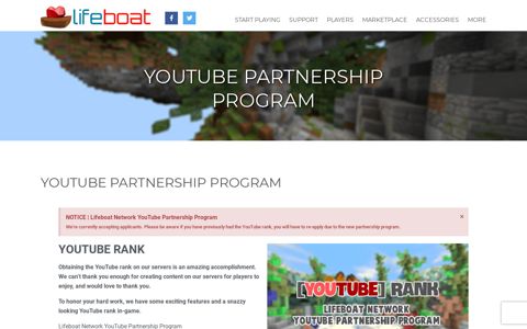 YouTube Partnership Program - Lifeboat Network