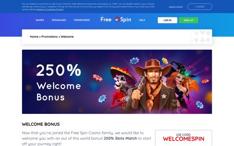 Online Casino Welcome Bonus | Free Spin Casino
