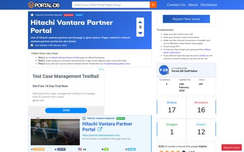 Hitachi Vantara Partner Portal