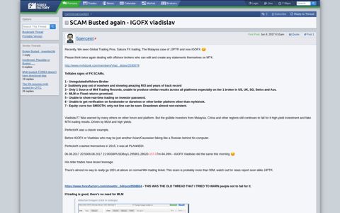 SCAM Busted again - IGOFX vladislav | Forex Factory