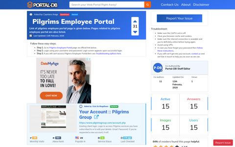 Pilgrims Employee Portal