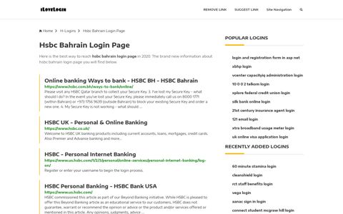 Hsbc Bahrain Login Page ❤️ One Click Access