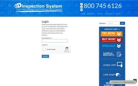 Login - 3D Inspection Software