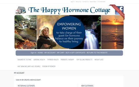 Sign In - Happy Hormone Cottage online store