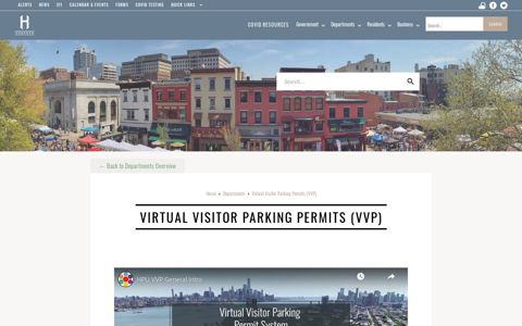 Virtual Visitor Parking Permits (VVP) - Hoboken