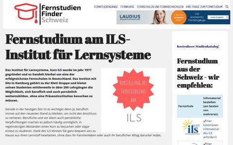 Fernstudium am ILS- Institut für Lernsysteme (2020 ...