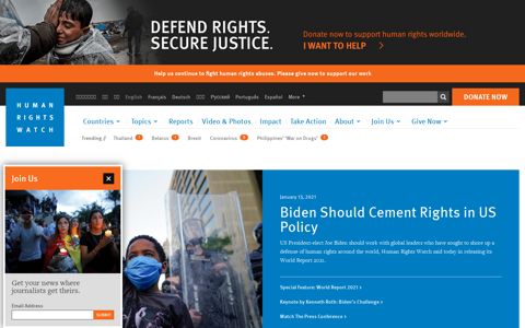 Human Rights Watch | Defending Human Rights Worldwide ...