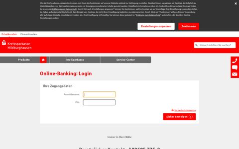 Login Online-Banking - Kreissparkasse Hildburghausen