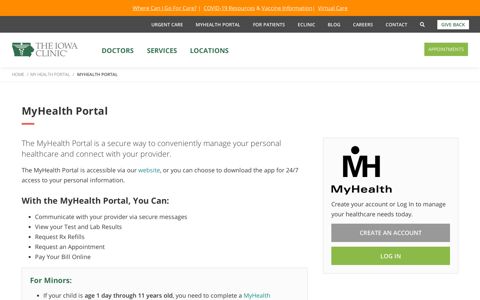 MyHealth Portal - The Iowa Clinic