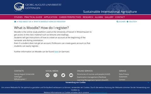 What is Moodle? How do I register? - Georg-August ...