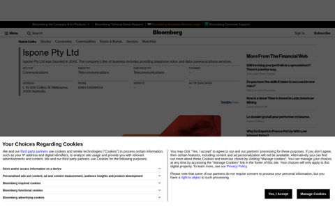 Ispone Pty Ltd - Company Profile and News - Bloomberg ...