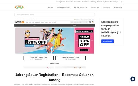 Jabong Seller Registration - Become a Seller on Jabong